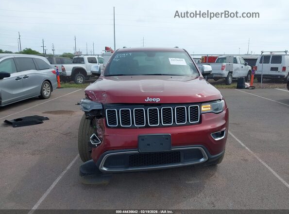 1C4RJEBG5NC154575 2022 JEEP GRAND CHEROKEE WK Red Dashboard view