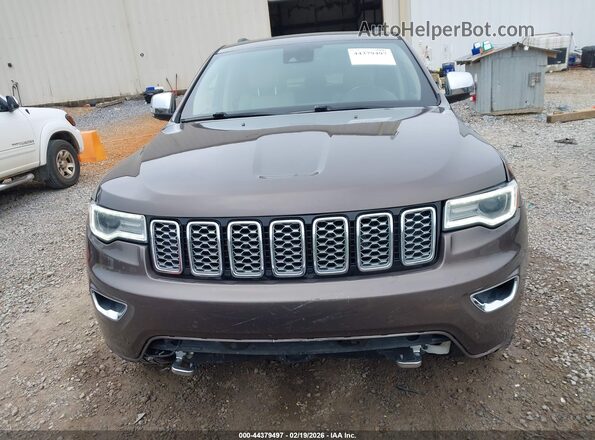 1C4RJECG1HC838283 2017 JEEP GRAND CHEROKEE Brown Widok zestawu wskaźników