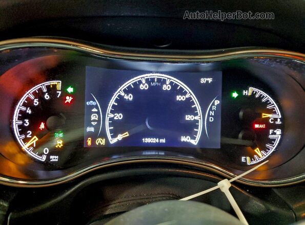 1C4RJFAG4GC378818 2016 JEEP GRAND Burgundy Vista del cuadro de instrumentos