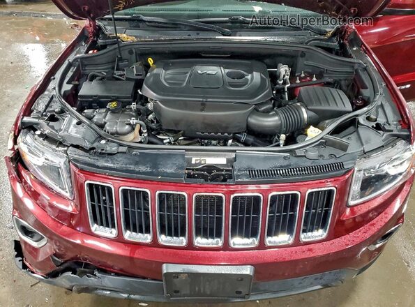 1C4RJFAG4GC378818 2016 JEEP GRAND Burgundy Vista del compartimento del motor
