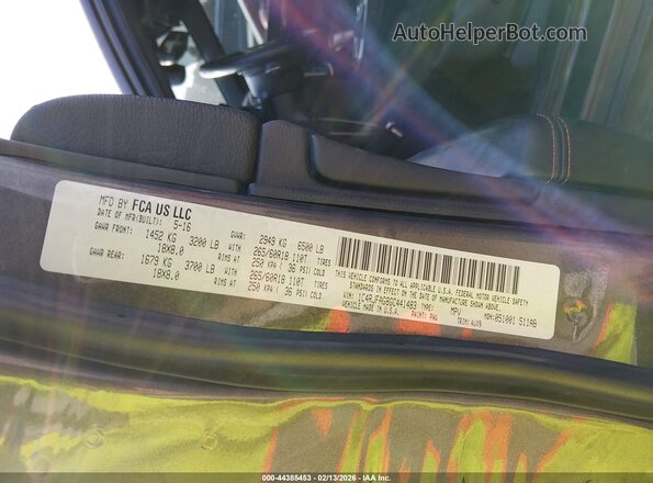 1C4RJFAG8GC441483 2016 JEEP GRAND CHEROKEE Gray Engine compartment view