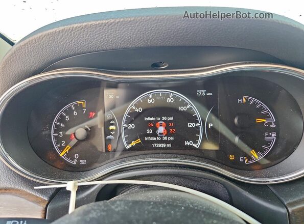 1C4RJFBG1GC310037 2016 JEEP GRAND White Սարքավորումների վահանակի տեսք