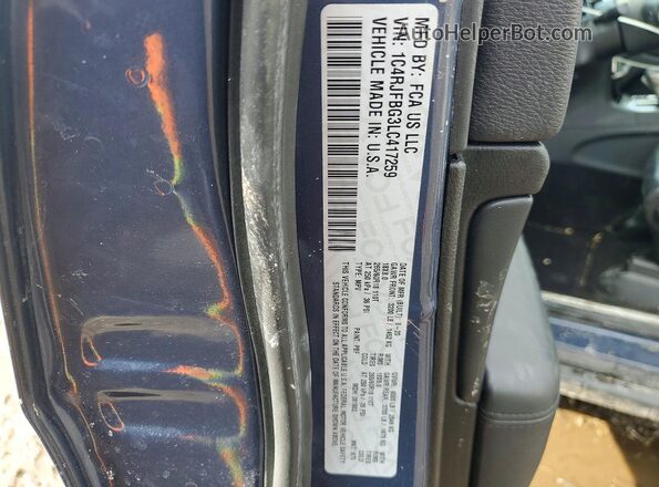1C4RJFBG3LC417259 2020 JEEP GRAND Blue 