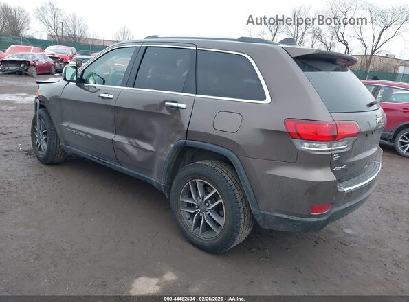 1C4RJFBG7MC509735 2021 JEEP GRAND CHEROKEE Серый Задняя левая четверть