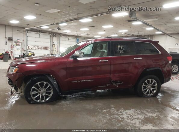 1C4RJFBG9GC339138 2016 JEEP GRAND CHEROKEE Maroon Вид задньої частини салону