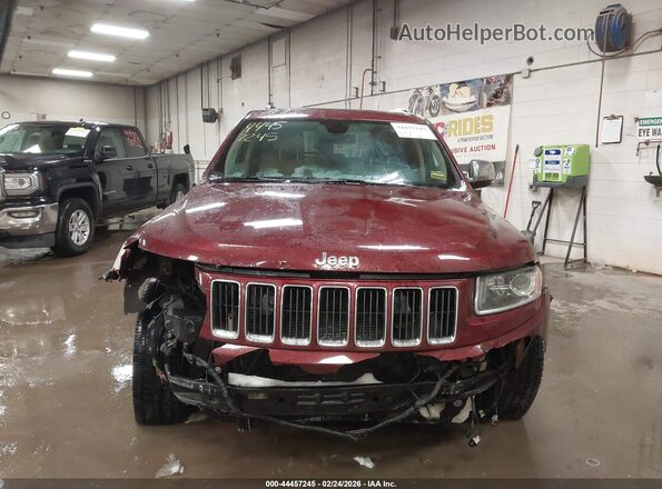 1C4RJFBG9GC339138 2016 JEEP GRAND CHEROKEE Maroon Вид панелі приладів