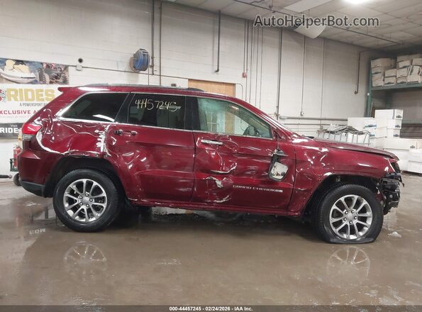 1C4RJFBG9GC339138 2016 JEEP GRAND CHEROKEE Maroon Вид щитка приладів