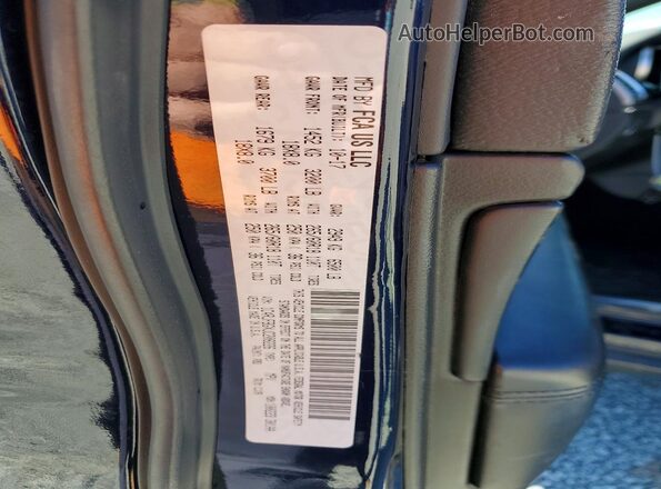 1C4RJFBGXJC208226 2018 JEEP GRAND Blue Vista de la etiqueta del VIN