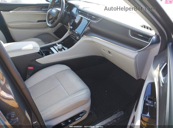 1C4RJHDG9N8545312 2022 JEEP GRAND CHEROKEE Gray Widok wnętrza z przodu
