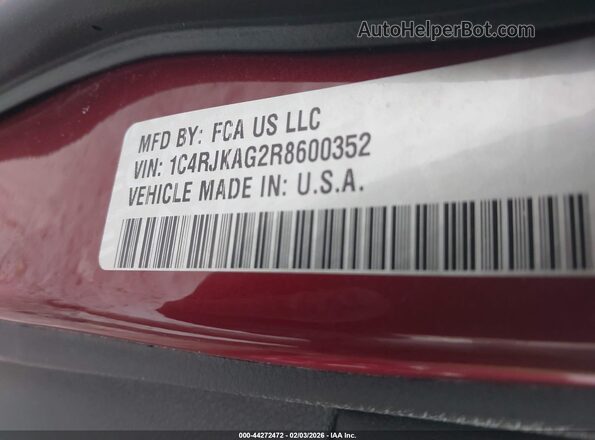 1C4RJKAG2R8600352 2024 JEEP GRAND CHEROKEE L Красный Вид подкапотного пространства