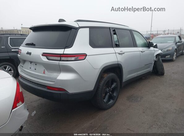 1C4RJKAG7M8201199 2021 JEEP GRAND CHEROKEE L Серебряный Задняя правая четверть
