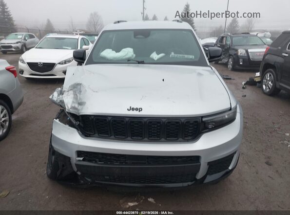 1C4RJKAG7M8201199 2021 JEEP GRAND CHEROKEE L Серебряный Вид щитка приборов