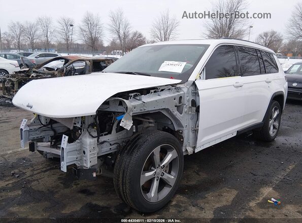 1C4RJKBG1M8118950 2021 JEEP GRAND CHEROKEE L Белый Передняя левая четверть