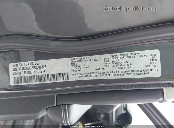 1C4RJKBG6R8508725 2024 JEEP GRAND CHEROKEE L Black 