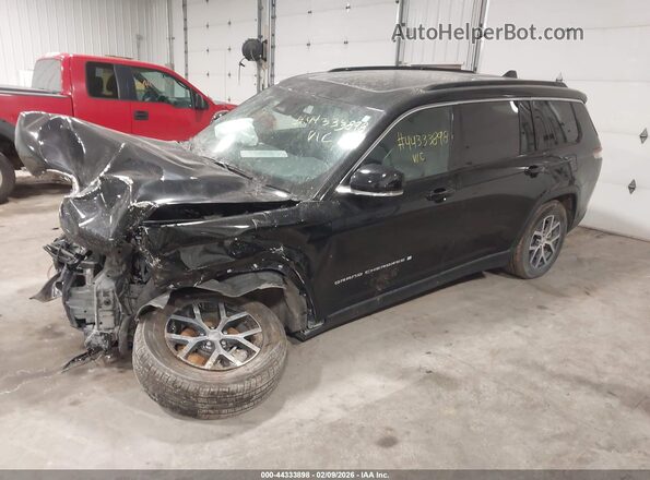 1C4RJKBGXR8597733 2024 JEEP GRAND CHEROKEE L Black Vista tres cuartos delantera izquierda