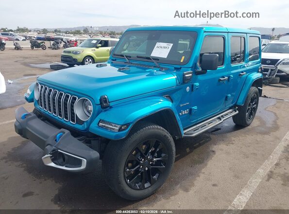 1C4RJXP64RW191584 2024 JEEP WRANGLER Blue Передня ліва чверть