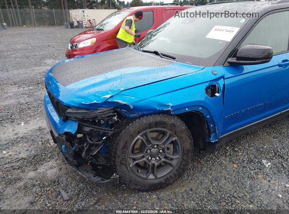 1C4RJYC60P8884004 2023 JEEP GRAND CHEROKEE 4XE Blue Front view