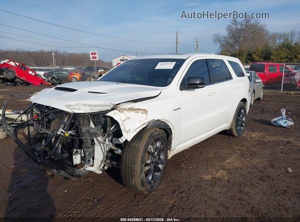 1C4SDJCT9MC849170 2021 DODGE DURANGO Белый Передняя левая четверть