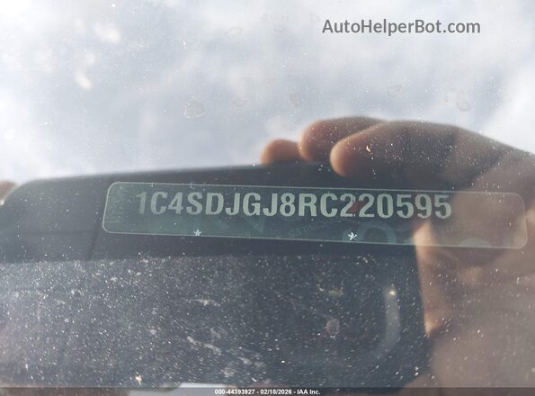 1C4SDJGJ8RC220595 2024 DODGE DURANGO White Vista del compartimento del motor