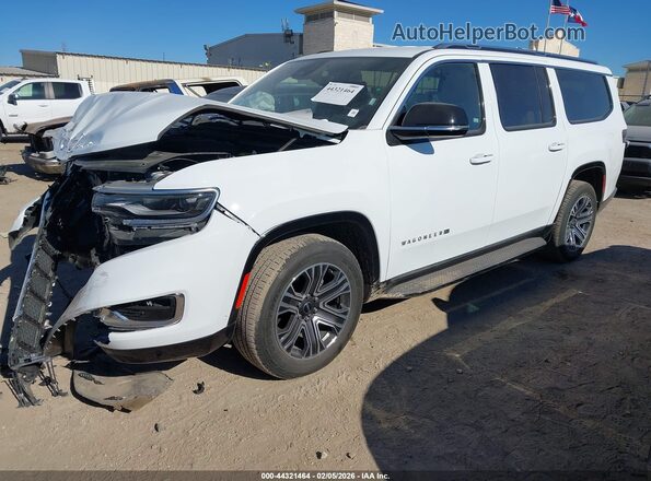 1C4SJSBP0SS509072 2025 JEEP WAGONEER L White Առջևի ձախ երեք քառորդ տեսարան