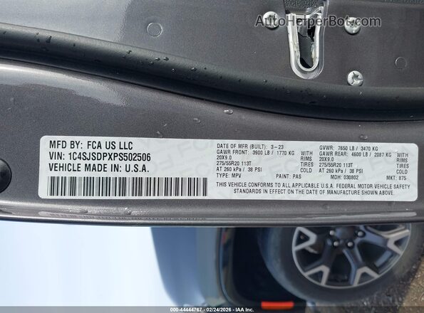 1C4SJSDPXPS502506 2023 JEEP WAGONEER L Gray Vista del compartimento del motor