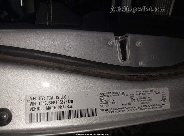 1C4SJSFP1PS578130 2023 JEEP GRAND WAGONEER L Gray Widok komory silnika