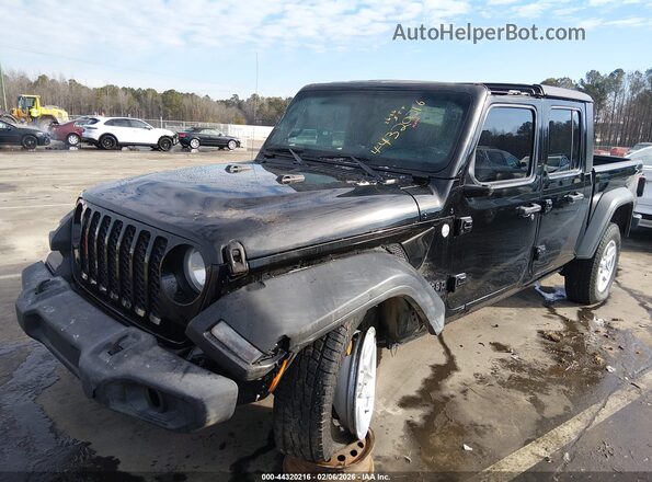 1C6HJTAG7LL159637 2020 JEEP GLADIATOR Black Вид спереду