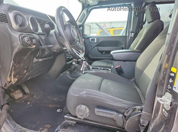 1C6HJTAGXPL505055 2023 JEEP GLADIATOR Угольный Вид салона спереди