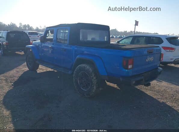 1C6HJTFGXML546564 2021 JEEP GLADIATOR Синий Задняя левая четверть