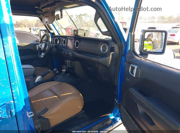 1C6HJTFGXML546564 2021 JEEP GLADIATOR Синий Вид салона спереди