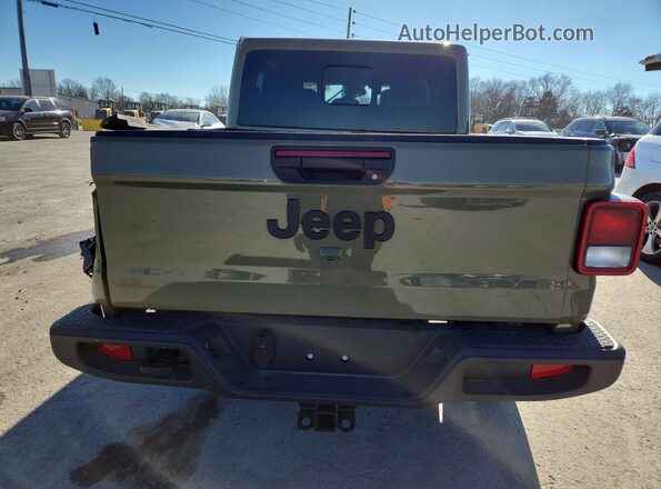 1C6RJTAG4SL526707 2025 JEEP GLADIATOR Green Вид ззаду