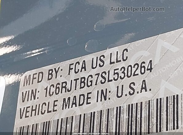 1C6RJTBG7SL530264 2025 JEEP GLADIATOR Green Widok komory silnika