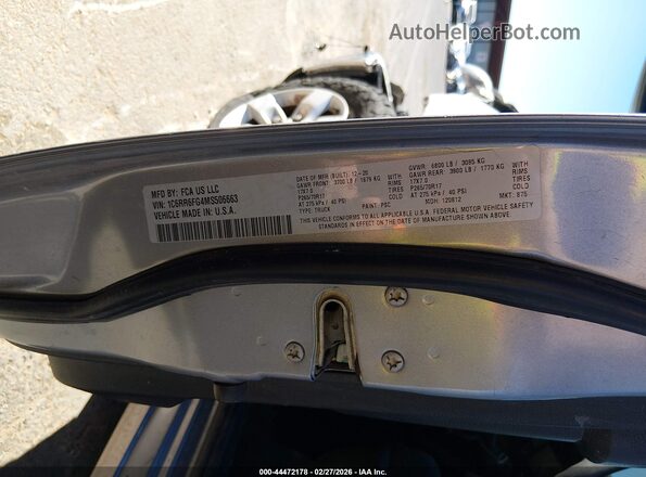 1C6RR6FG4MS506663 2021 RAM 1500 CLASSIC Silver Engine compartment view