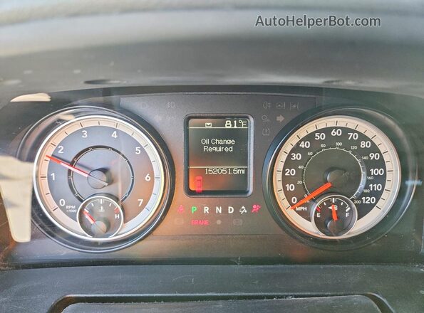 1C6RR7KT8GS167368 2016 RAM 1500 Black Widok zestawu wskaźników