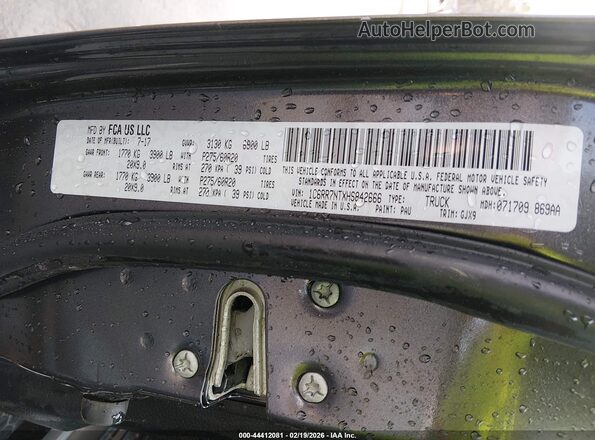 1C6RR7NTXHS842666 2017 RAM 1500 Gray 
