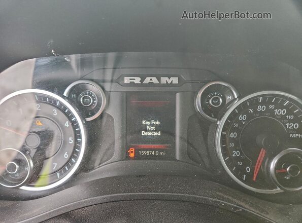 1C6SRFBT0KN831617 2019 DODGE RAM Blue ხელსაწყოთა პანელის ხედი