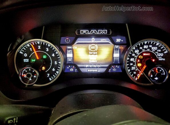 1C6SRFFT4PN685563 2023 RAM 1500 Серебряный Вид щитка приборов