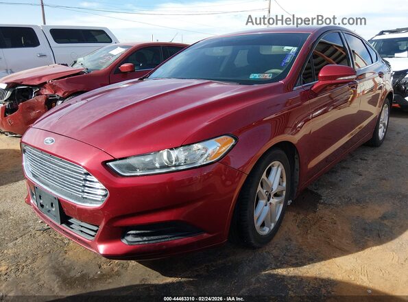 1FA6P0H7XG5118633 2016 FORD FUSION Red წინა მარცხენა ხედი სამი მეოთხედიდან