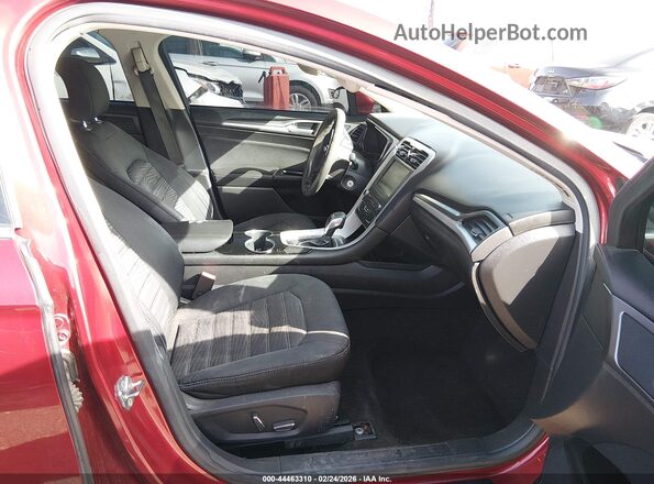 1FA6P0H7XG5118633 2016 FORD FUSION Red წინა სალონის ხედი