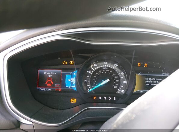 1FA6P0H7XG5118633 2016 FORD FUSION Red უკანა სავარძლების ხედი