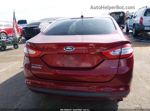 1FA6P0H7XG5118633 2016 FORD FUSION Red 
