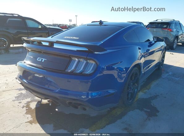 1FA6P8CF3N5149264 2022 FORD MUSTANG Blue Հետևի աջ