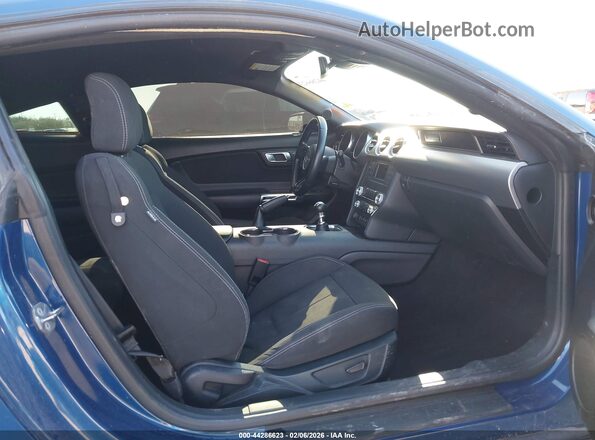 1FA6P8CF3N5149264 2022 FORD MUSTANG Blue Սալոնի դիմացի տեսք