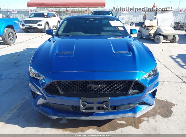 1FA6P8CF3N5149264 2022 FORD MUSTANG Blue Սալոնի հետևի տեսք
