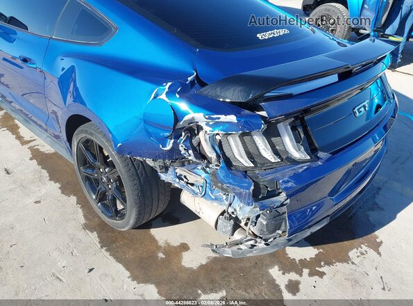 1FA6P8CF3N5149264 2022 FORD MUSTANG Blue Դիմացի տեսք