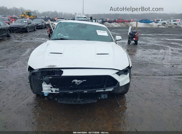 1FA6P8CF5N5136077 2022 FORD MUSTANG White Widok zestawu wskaźników