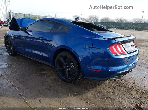 1FA6P8CF5N5145507 2022 FORD MUSTANG Blue Tył lewy