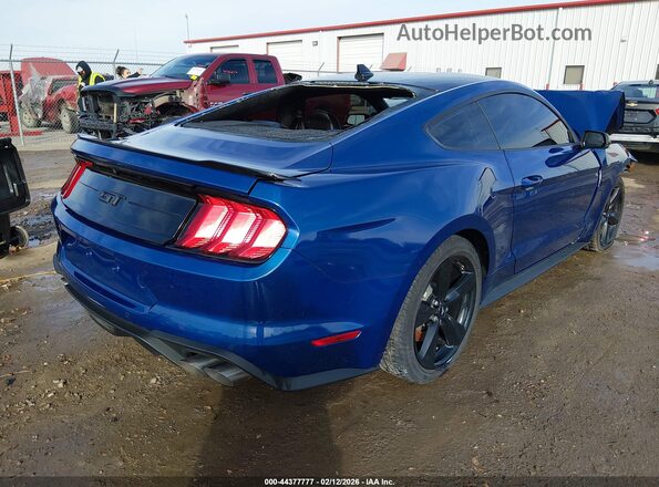 1FA6P8CF5N5145507 2022 FORD MUSTANG Blue Tył prawy
