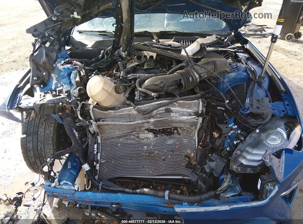 1FA6P8CF5N5145507 2022 FORD MUSTANG Blue Widok z tyłu