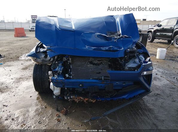 1FA6P8CF5N5145507 2022 FORD MUSTANG Blue Widok wnętrza z tyłu